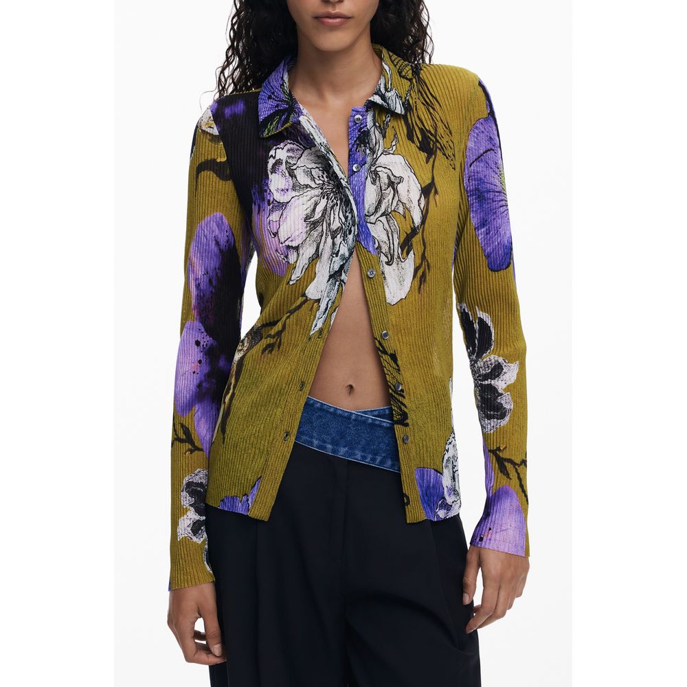Green Polyester Women Shirt