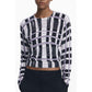 White Viscose Women Sweater