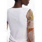 White Polyester Women Sweater