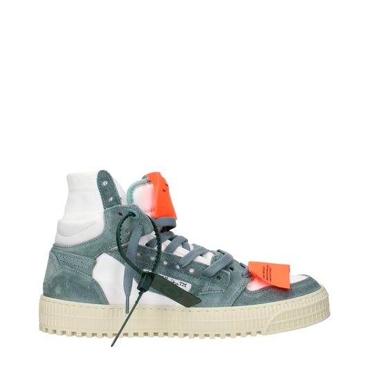 White Fabric High Tops