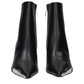 Black Leather Ankle Boots