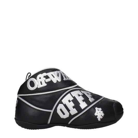 Black Leather High Tops