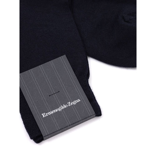 Navy Blue Wool Sock