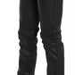 Black Washed Low Waist Regular Leg Denim Pants