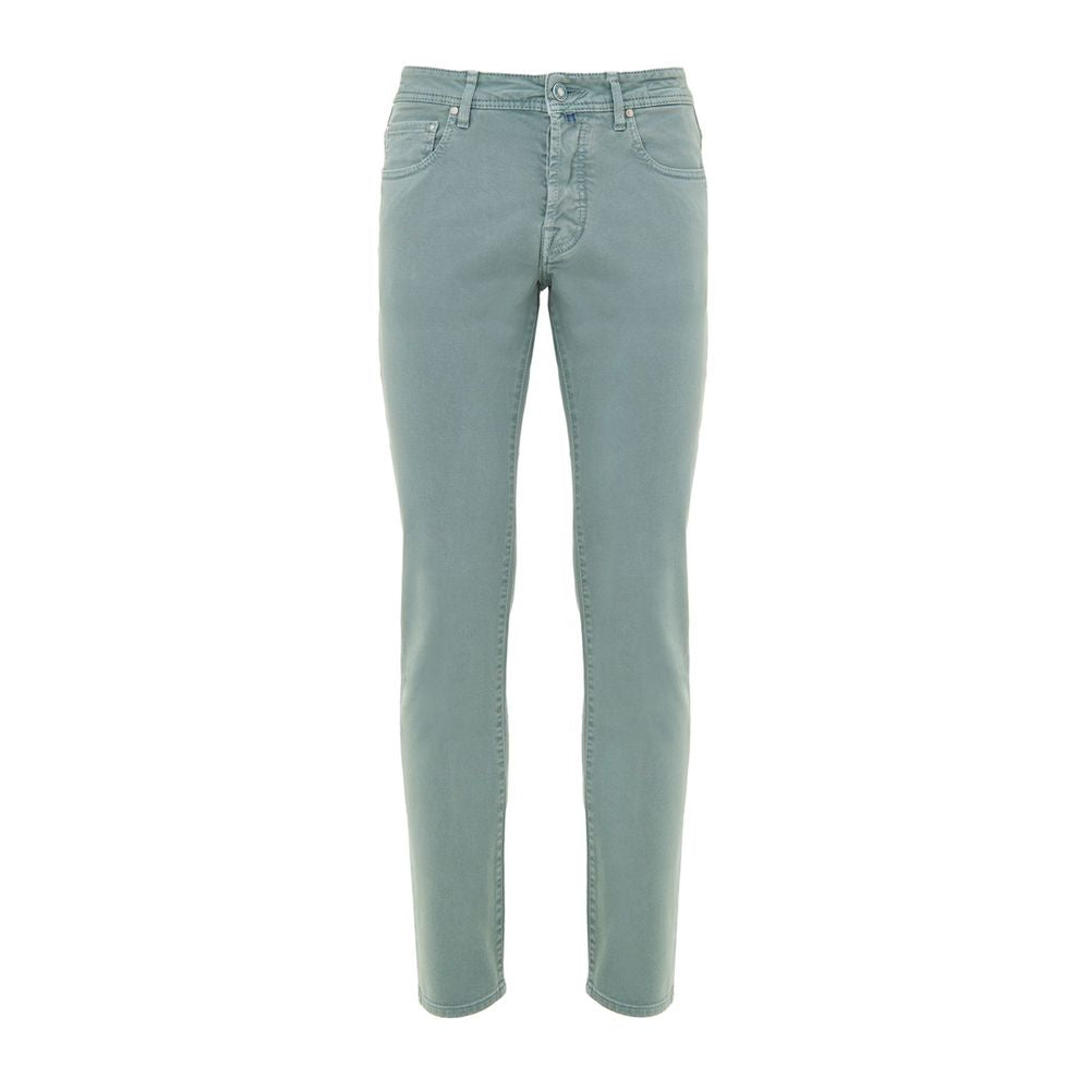 Green Cotton Skinny Jean