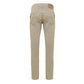 Beige Cotton Casual Pant