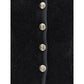 Silk Blazer with decorative metal shank buttons