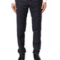 Gray Wool Formal Dress Men Trousers Pants