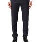Gray Wool Formal Dress Men Trousers Pants