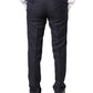 Gray Wool Formal Dress Men Trousers Pants