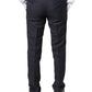 Gray Wool Formal Dress Men Trousers Pants
