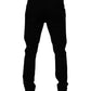 Black Cotton Stretch Skinny Men Denim Jeans
