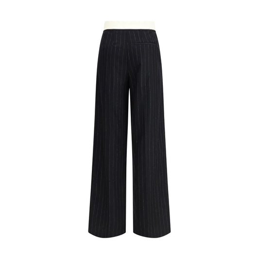 Sartorial high-waisted pinstripe wool-blend Trousers