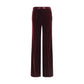 Flared Trousers in smooth Velvet