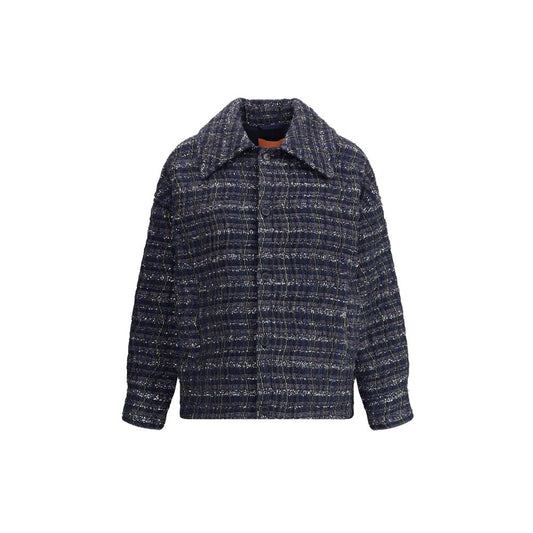 Overshirt is crafted on a Caperdoni loom