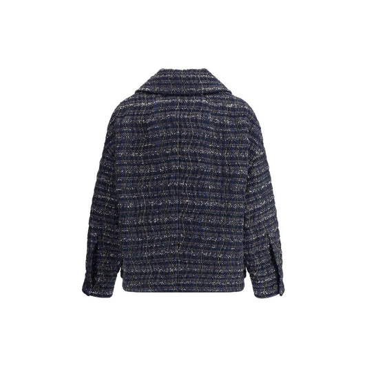 Overshirt is crafted on a Caperdoni loom