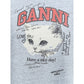 Cotton melange 3/4 sleeve T-shirt