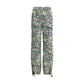 Multicolor Cotton Casual Pants