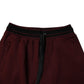 Maroon Cotton Men Jogger Sweatpants Pants
