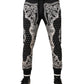 Black Cotton Bandana Jogger Sweatpants Pants