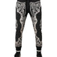 Black Cotton Bandana Jogger Sweatpants Pants