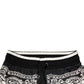 Black Cotton Bandana Jogger Sweatpants Pants
