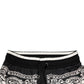 Black Cotton Bandana Jogger Sweatpants Pants