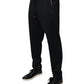 Black Cotton Men Jogger Sweatpants Pants