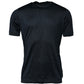 Blue Silk Crew Neck Short Sleeves Men T-Shirt