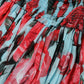Multicolor Romantic Floral Silk Chiffon Dress