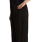 Black Lyocell Strapless Straight Trouser Jumpsuit