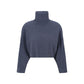 Blue Cashmere Turtleneck