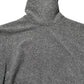 Gray Nylon Bodycon Sheath Long Sleeves Dress