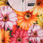 Multicolor Floral Print SilkSheath Midi Dress
