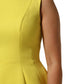 Yellow A-line Sheath Sleeveless Mini Dress