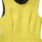 Yellow A-line Sheath Sleeveless Mini Dress