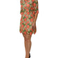 Multicolor Floral Embroidery Aline Mini Dress