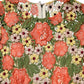Multicolor Floral Embroidery Aline Mini Dress