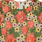 Multicolor Floral Embroidery Aline Mini Dress