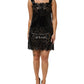 Black Cut Out A-line Sheath Mini Dress
