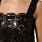 Black Cut Out A-line Sheath Mini Dress