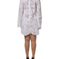 White Cut Out A-line Sheath Mini Dress