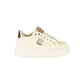 Beige Polyester Women Sneaker