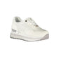 White Polyester Women Sneaker
