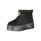 Black Polyester Women Boot