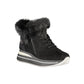 Black Polyester Women Sneaker