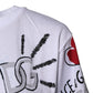 White Graphic Crew Neck Short Sleeves T-shirt