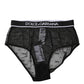 Black Lace Nylon High Waist Panty Underwear