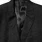 Black MARTINI 2 Buttons Suit Jacket Blazer