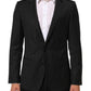 Dark Gray Stripes MARTINI 1 Button Suit Blazer